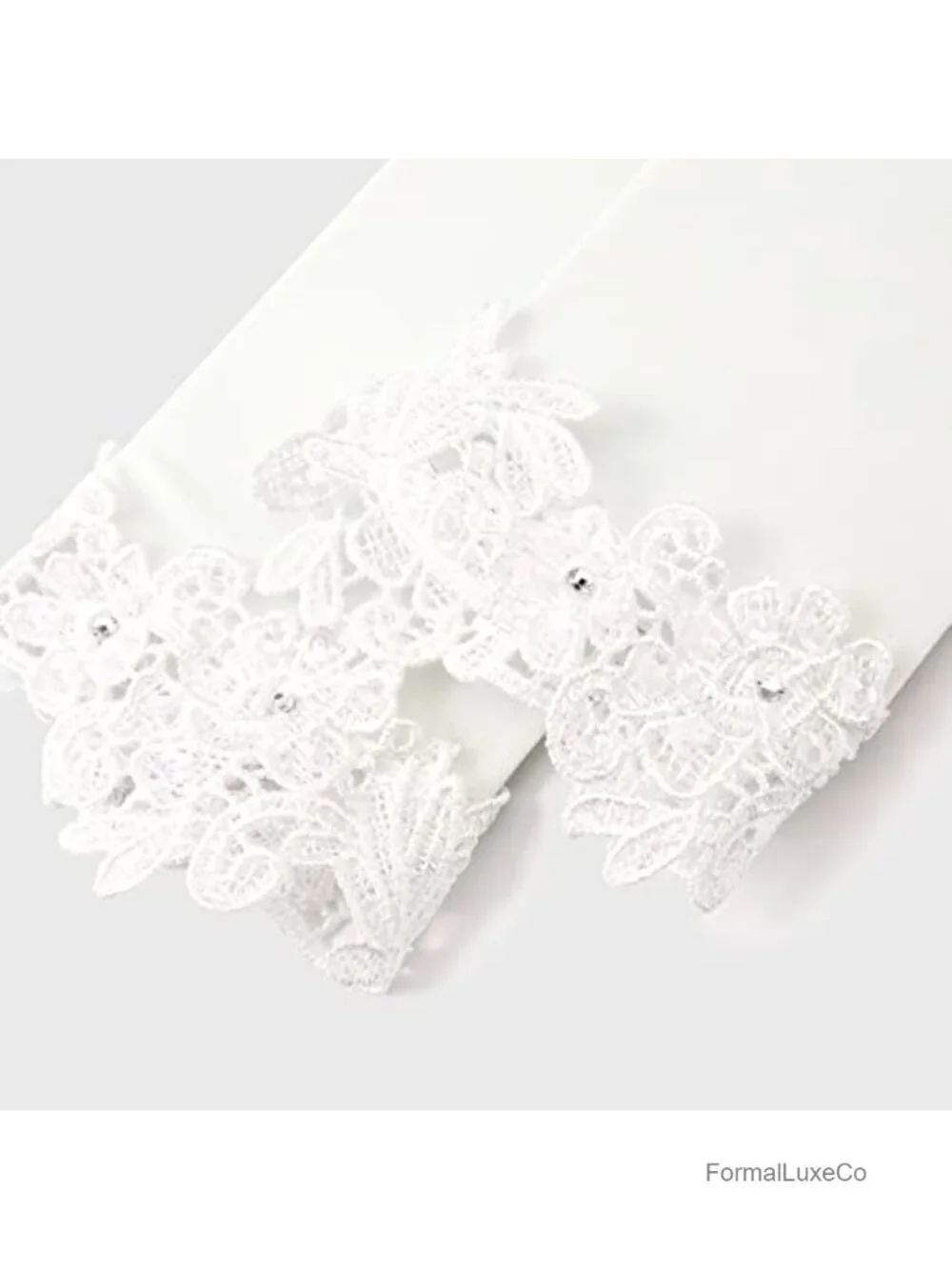 Lace Gloves for Women - Wedding Floral Bridal Gloves Opera Party 1920s Flapper